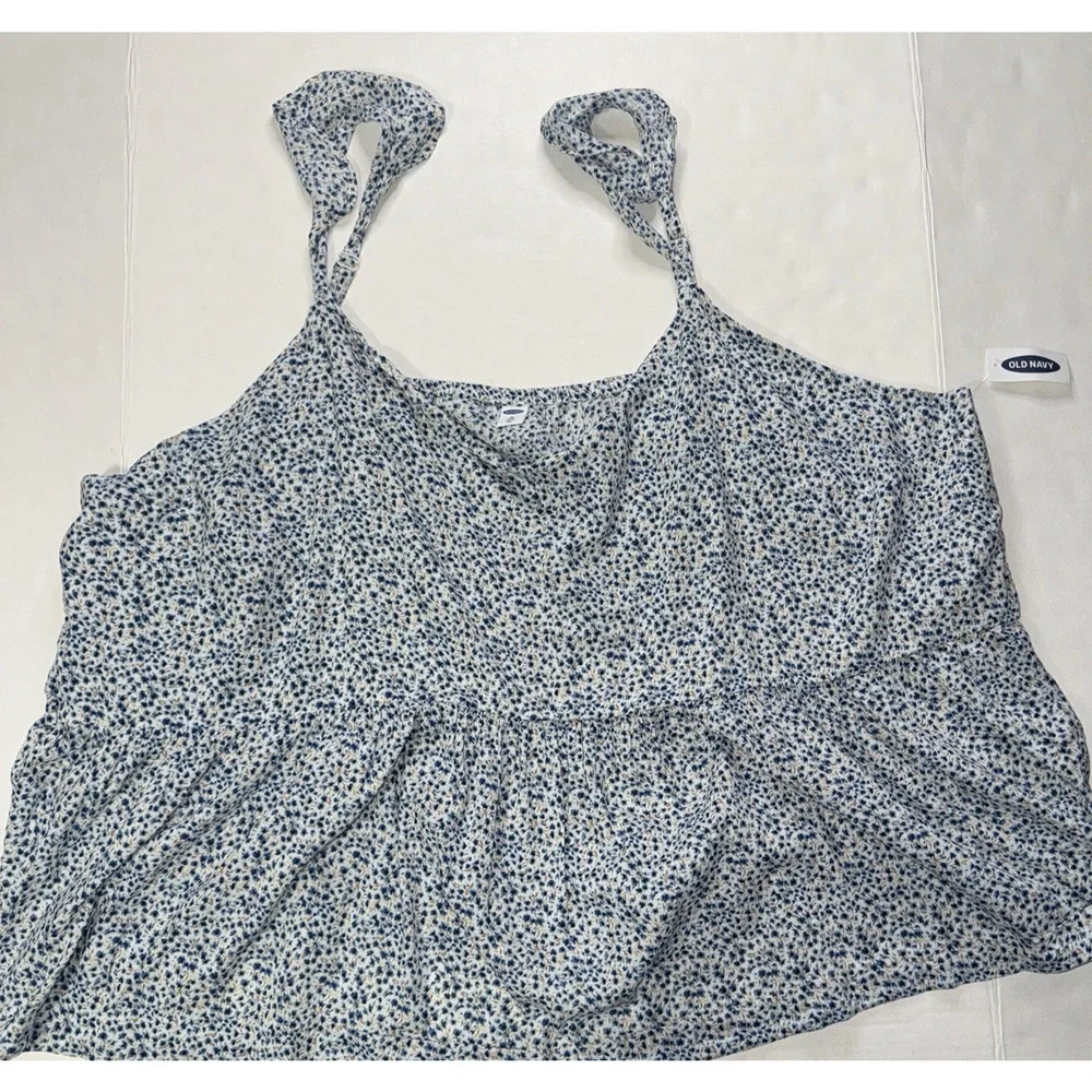 Old Navy Womens 4X‎ Pajama Top Woven Floral Lightweight Soft Comfy Cozy Lounge